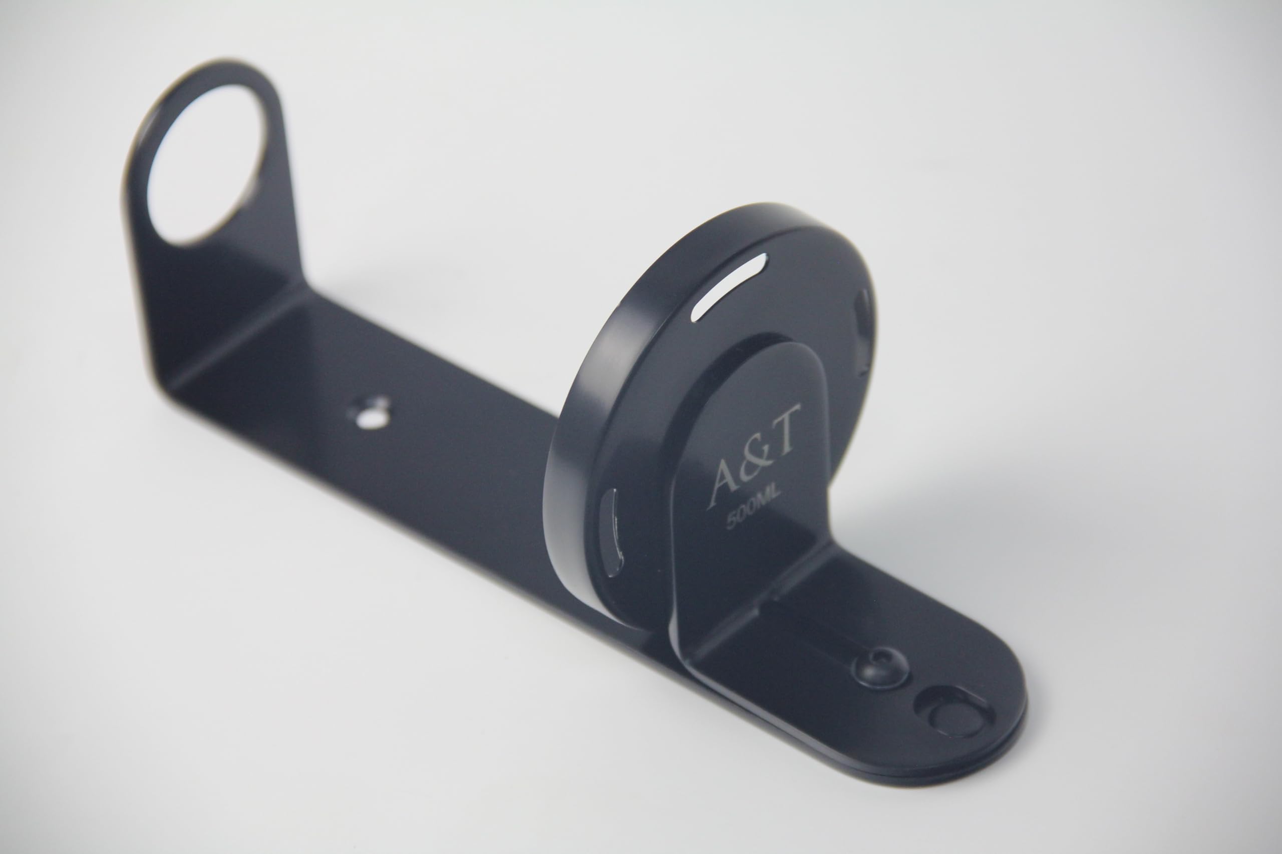 WALL MOUNT 500ML SINGLE DISPENSER BLACK CHROME HOLDER