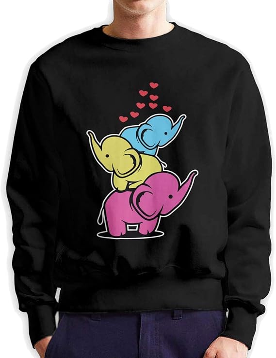 Amazon Co Jp トレーナー メンズ おしゃれ 可愛いゾウ 象 ゆったり パーカー ファッション シルエット シャツ トレーナースウェット 肌に優しい 秋服 長袖 軽い 柔らかい 秋 冬 春 ロンt スウェット メンズ 服 ファッション小物