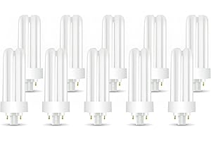 Circle (10 Pack) PLT-26W 841, 4 Pin GX24q-3, 26 Watt Triple Tube, Compact Fluorescent Light Bulb