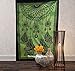 Tapestry Single Dream Catcher hippie mandal Wall Hanging Art Decor Mandala Tapestries Hippie Dorm 84X55 inches AAKRITI GALLERY (Green)