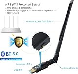 HDAKDDHG WiFi Adapter 1300Mbps Bluetooth 5.0 USB 3.0 5GHz 2.4GHz AC view 4