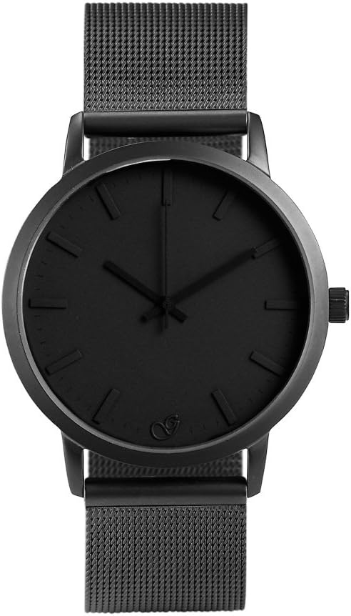 GAXS Jordan - Men's All Black Mesh Analog Quartz Watch
