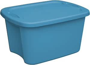 Amazon.com - Sterilite 18204309 10 Gallon/38 Liter Tote, Blue Aquarium