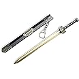 FFYGYZ Chinese Emperor Qin Shihuang JIAN Sword Key Chain Letter Opener,Metal Sword Parcel Carton Opener