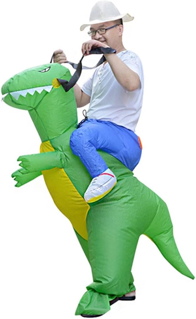 Inflatable Dinosaur Suits Halloween Costume Piggyback Blow