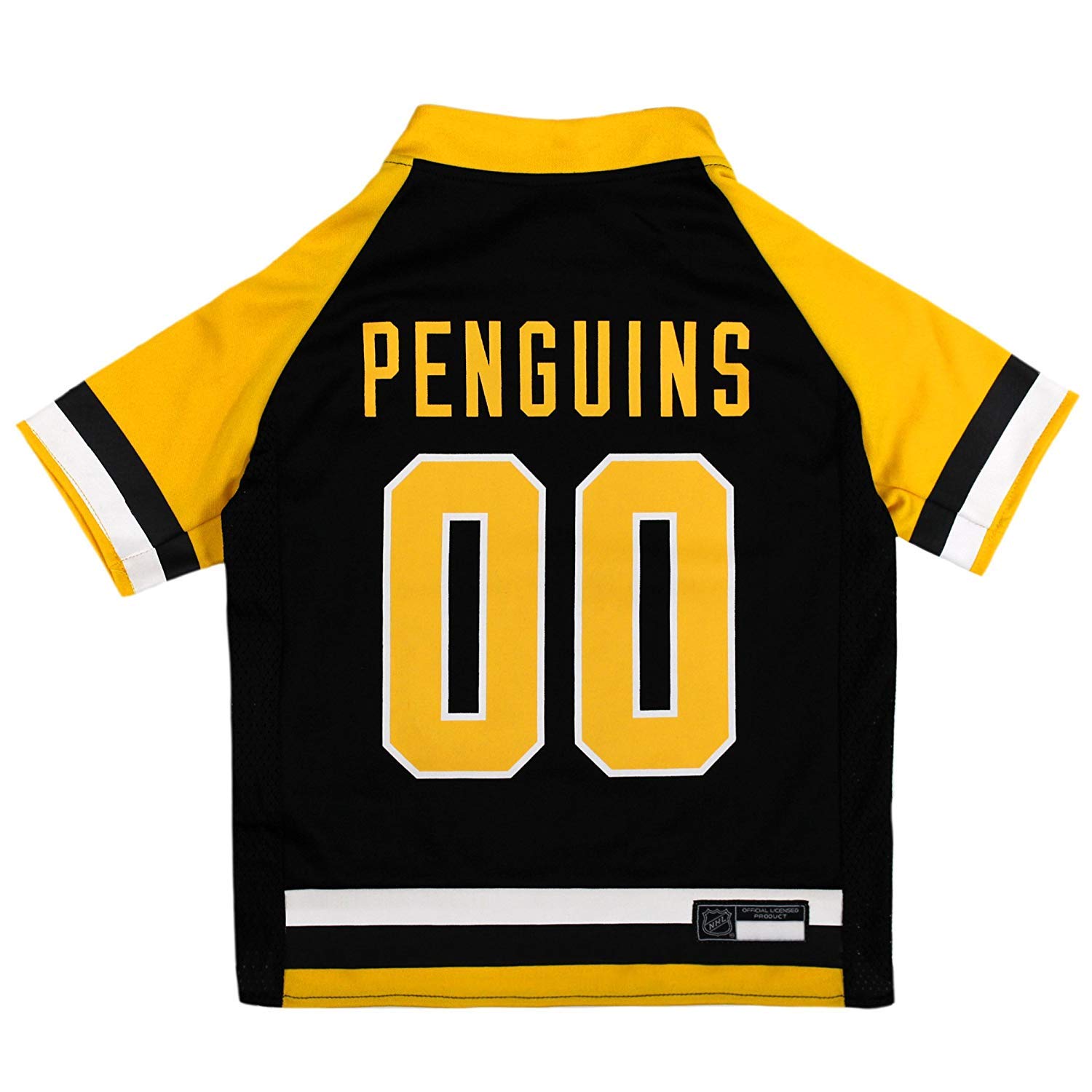 NHL Pittsburgh Penguins Jersey for Dogs & Cats, Medium. - Let Your Pet Be A Real NHL Fan!