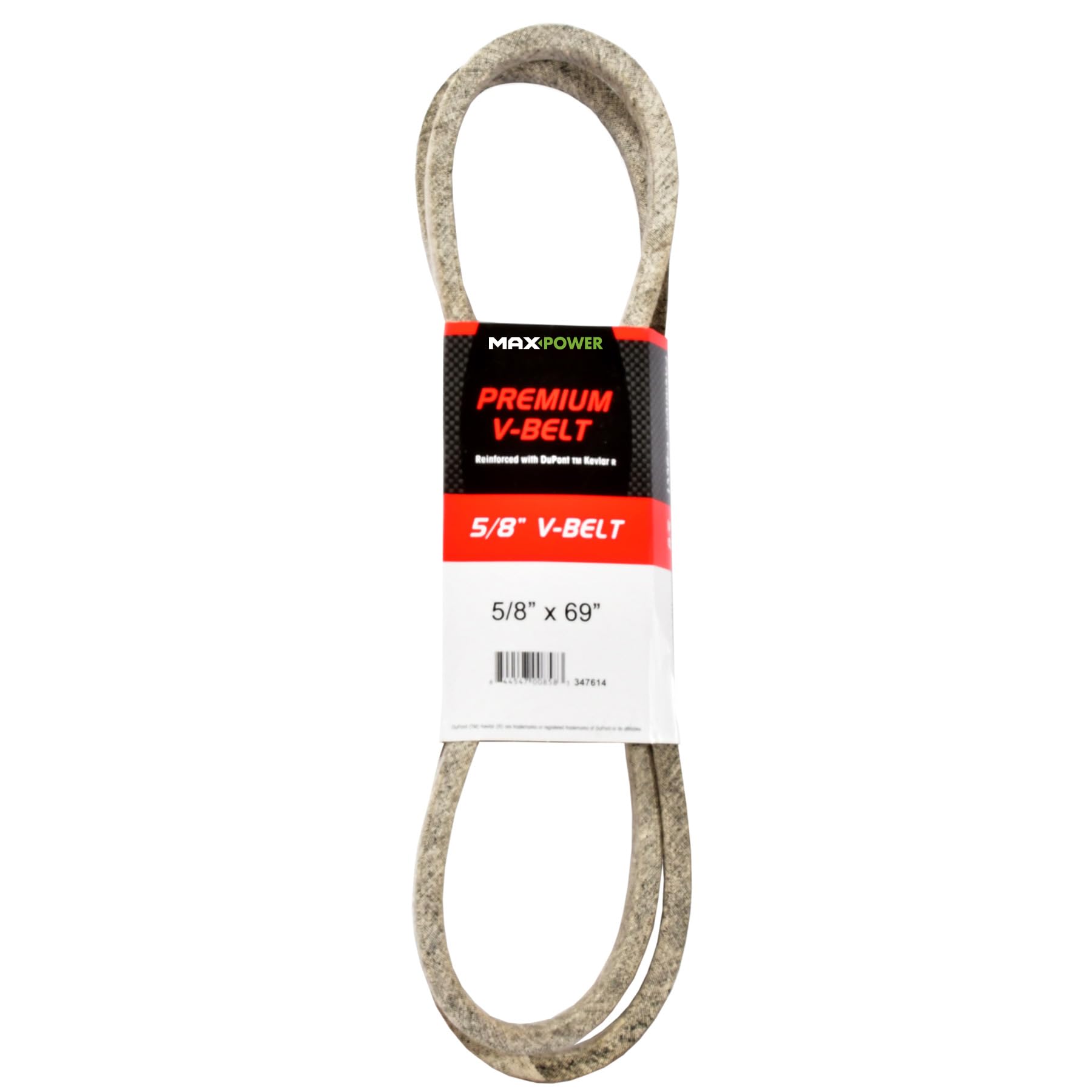 Maxpower 347614 Premium Belt Reinforced with Kevlar Fiber Cords, 5/8" x 69"