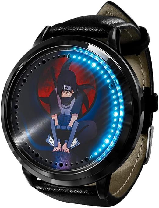 Anime Watch Naruto Clock Led Touch Screen Waterproof Digital Light Clock Wristwatch Unisex Cosplay Gift New Wristwatches Best Gift For Children A4 Amazon Co Uk Watches