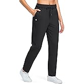G Gradual Fleece Lined Pants Women 27.5"/29" Golf Pants 3 Pockets Water Resistant Warm Sweatpants for Cold Weather