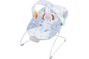 Otrolepota Baby Bouncer, Infants Bouncy Seat with Music and Vibrations,Baby Rocker for Newborns Indoor Outdoor Use 0-6 Months Up to 20 lbs