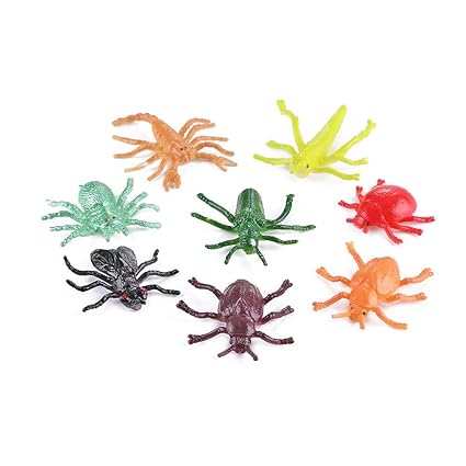 Crazy-Store 8pcs Simulation Fake Bugs April Fool Day Gag Tricky Prank Toys (Insect)