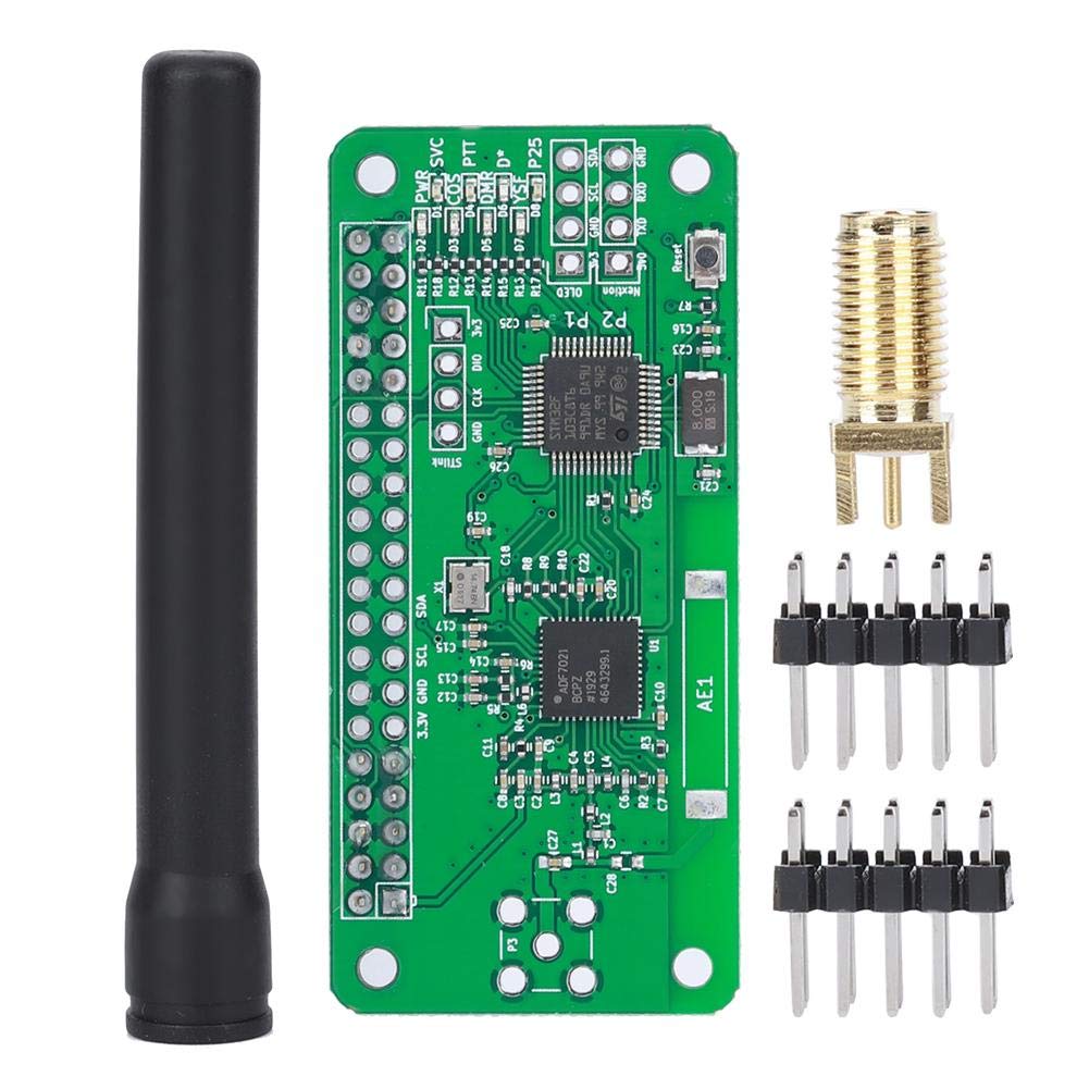Mini MMDVM Hotspot Radio Station+ Antenna, Support P25 DMR YSF D-Star UHF Expansion Board, WiFi Digital Voice Modem Suitable for Raspberry