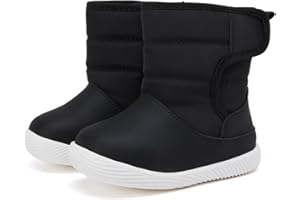 BMCiTYBM Baby Boy Girl Snow Boots Waterproof Winter Warm Booties Nonslip Lightweight Outdoor Shoes for First Walkers 6 9 12 18 24 Months(Infant/Toddler)
