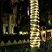 Solar Lights, AGPtEK 13m/42.6FT 100LED Curtain Lights for Indoor/Outdoor Decorations/Garden/Patio/Party - 2400mah High Capacity Battery - 8 Modes - Warm White