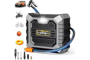 ZOPOM Tire Inflator Portable Air Compressor DC 12V Air Compressor Portable with Digital Pressure Gauge Air Pump for Car Tires - Car Accessories Bike, Ball, Motor