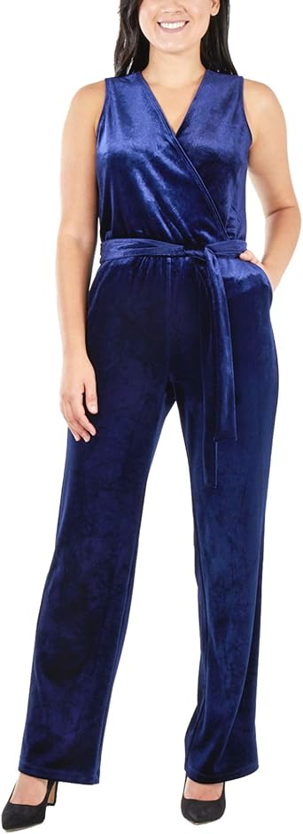 velvet jumpsuit petite