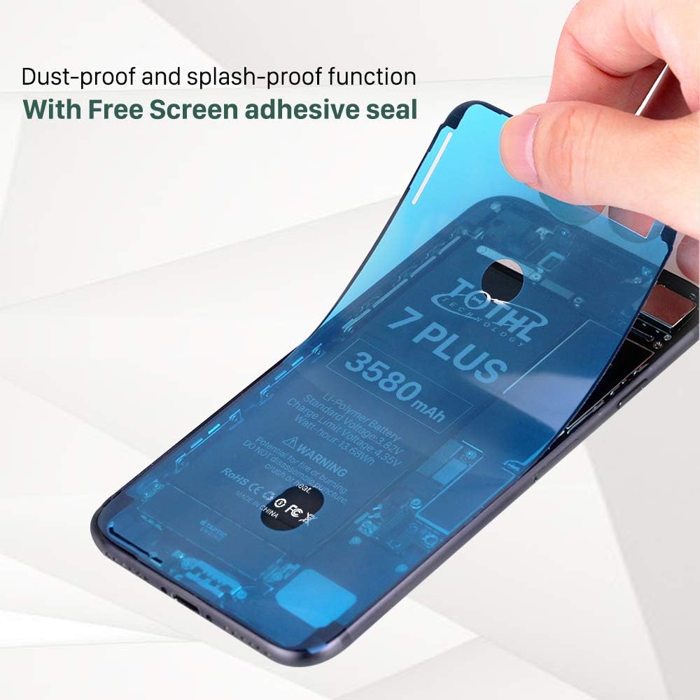 Battery Replacement for iPhone 7 Plus, 3580mAh New 0 Cycle High Capacity Only A1661/A1784/A1785 Li-ion Batteries with Professional Repair Tools Kits: Home Audio & Theater