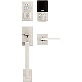 San Clemente/Halifax SmartCode Electronic Handleset - with Keypad, Satin Nickel
