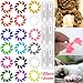 Smarthing 120Pcs(12Color) Cat Claw Caps Soft Rubber Pet Paws Nail Grooming Cover + 6 Pcs Adhesive Glue(M)