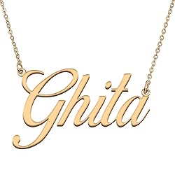 HUAN XUN Customized Custom Simple Any Name Necklace