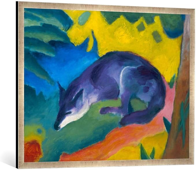 Amazon.de Gerahmtes Bild von Franz Marc Blauschwarzer