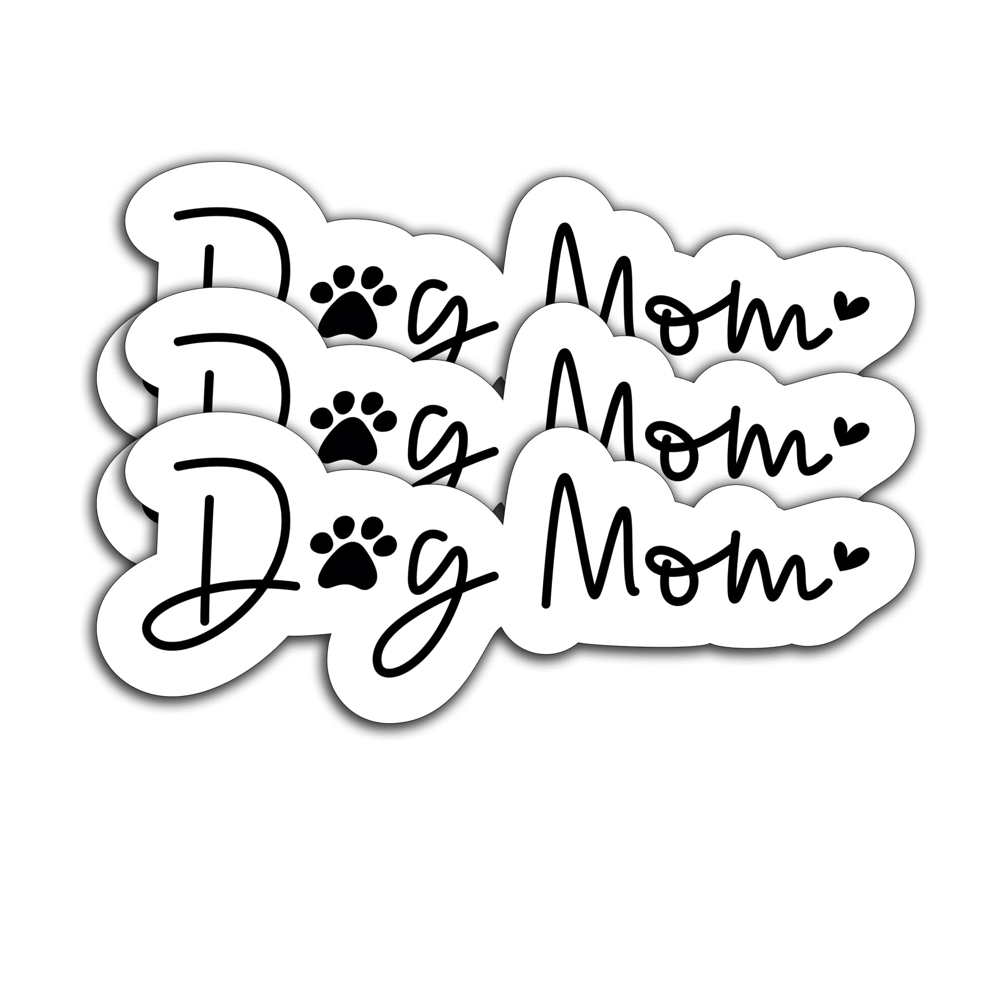 Photo 1 of (3Pcs) Dog Mom Sticker, Waterproof Vinyl Decals for Scrapbook Laptop Phone Case Tumbler Water Bottle Cup, Gift for Mom Mama Mothers Day Dog Lovers, 3 x 1.2 Inch