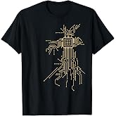 Processor Circuit Graphics Computer CPU Electronics IT Geek T-Shirt