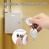 Drado 2pcs 5mm Radiator Bleed Keys Zinc Alloy Square Valve Vent Faucet Wrench view 2
