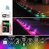 GEYUEYA Home WiFi RGB Decking Lights Kit Ø30MM 12V 0.5W Bluetooth APP view 4