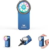 Wurkkos HD03 Rechargeable EDC Flashlight 680 High Lumen Clip Light | Triple Light Source, 90 High CRI, RGB,IPX6 Waterproof, Magnetic Mini Pocket Flashlight for Home Emergency Signal（Blue)