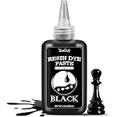 Black Epoxy Resin Pigment Paste - 4.5oz Concentrated Black Resin Dye Paste for DIY Art, UV Jewelry Making, River Table - Solid Color Pigment Paste for Painting, Coaster, Crafts
