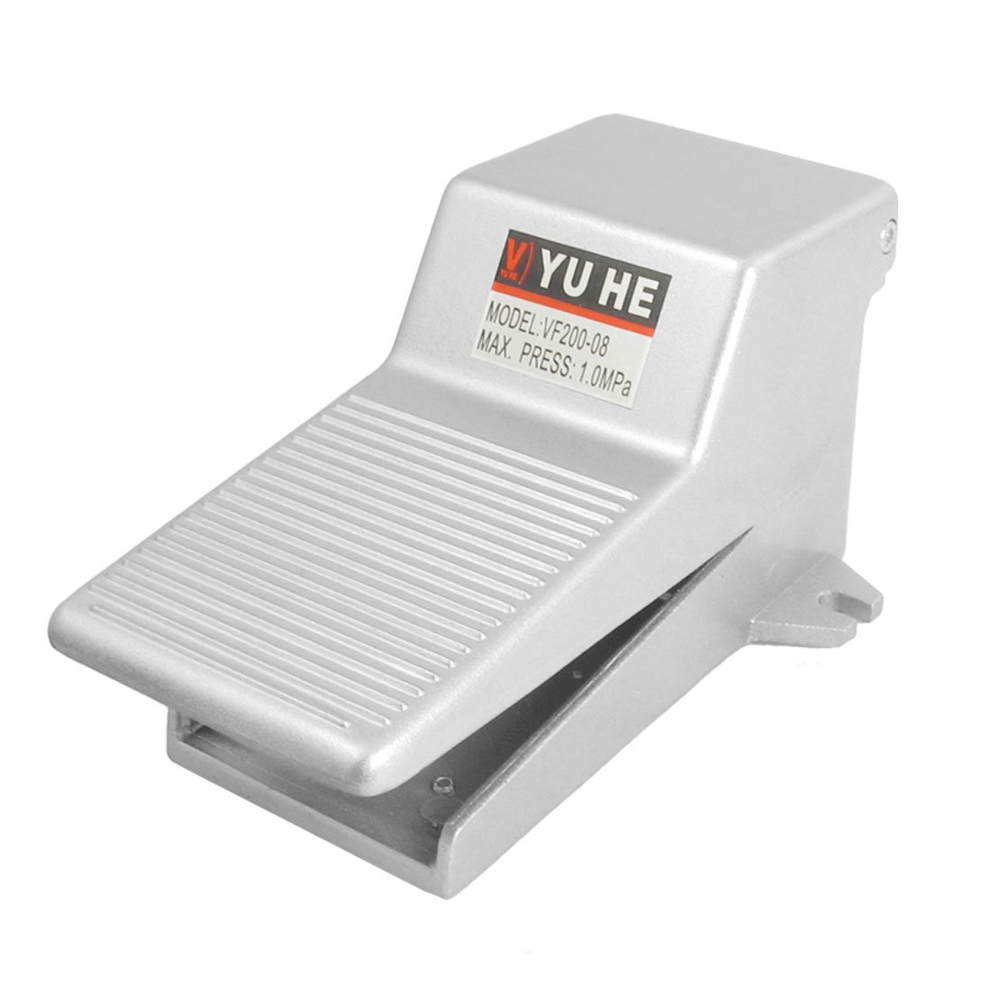 sourcingmap Gray Metal 2 Position 3 Way Momentary Foot Pedal Operated Valve Air Switch