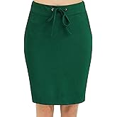 BENANCY Women's High Waist Stretch Pencil Skirt with Pockets