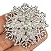 EVER FAITH Women's Wedding Bridal Corsage Jewelry Clear Rhinestone Crystal Snowflake Flower Brooch