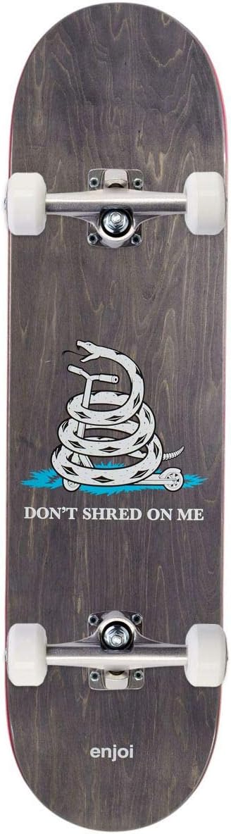 Enjoi Don't Shred R7 Skateboard Complete - Black - 8.25"