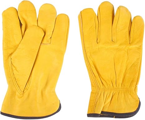 Amazon ガーデングローブ 作業手袋 牛表皮 かわてぶくろ 作業 皮手袋 ワークグローブ 背抜き 作業用手袋 リガー手袋 革手袋 耐摩耗 滑り止め メンズ 牛革手袋 キャンプ薪割り キャンプ q S Diy 工具 ガーデン