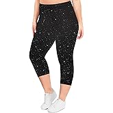 RITERA Plus Size Leggings for Women High Waist Capri Legging Oversized Stretchy Workout Pants XL-5XL
