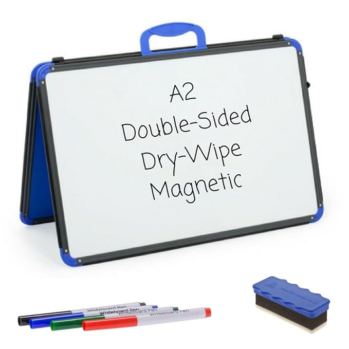 Wedge Whiteboards A2 Dry Sided/Portable/Table