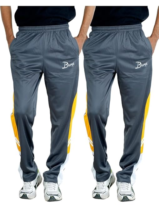 Buy Bumps Grey Mens Track Pant Combo of 2 at Amazon.in