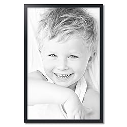 ArtToFrames 26x40 Inch Black Picture Frame, This
