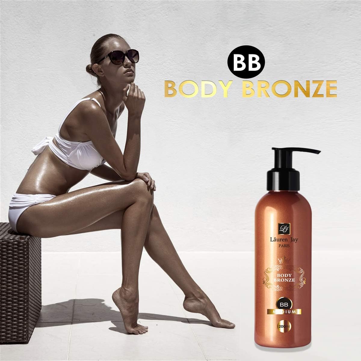 LAUREN JAY PARIS BODY BRONZE MAKEUP LOTION (MEDIUM) 200 ML