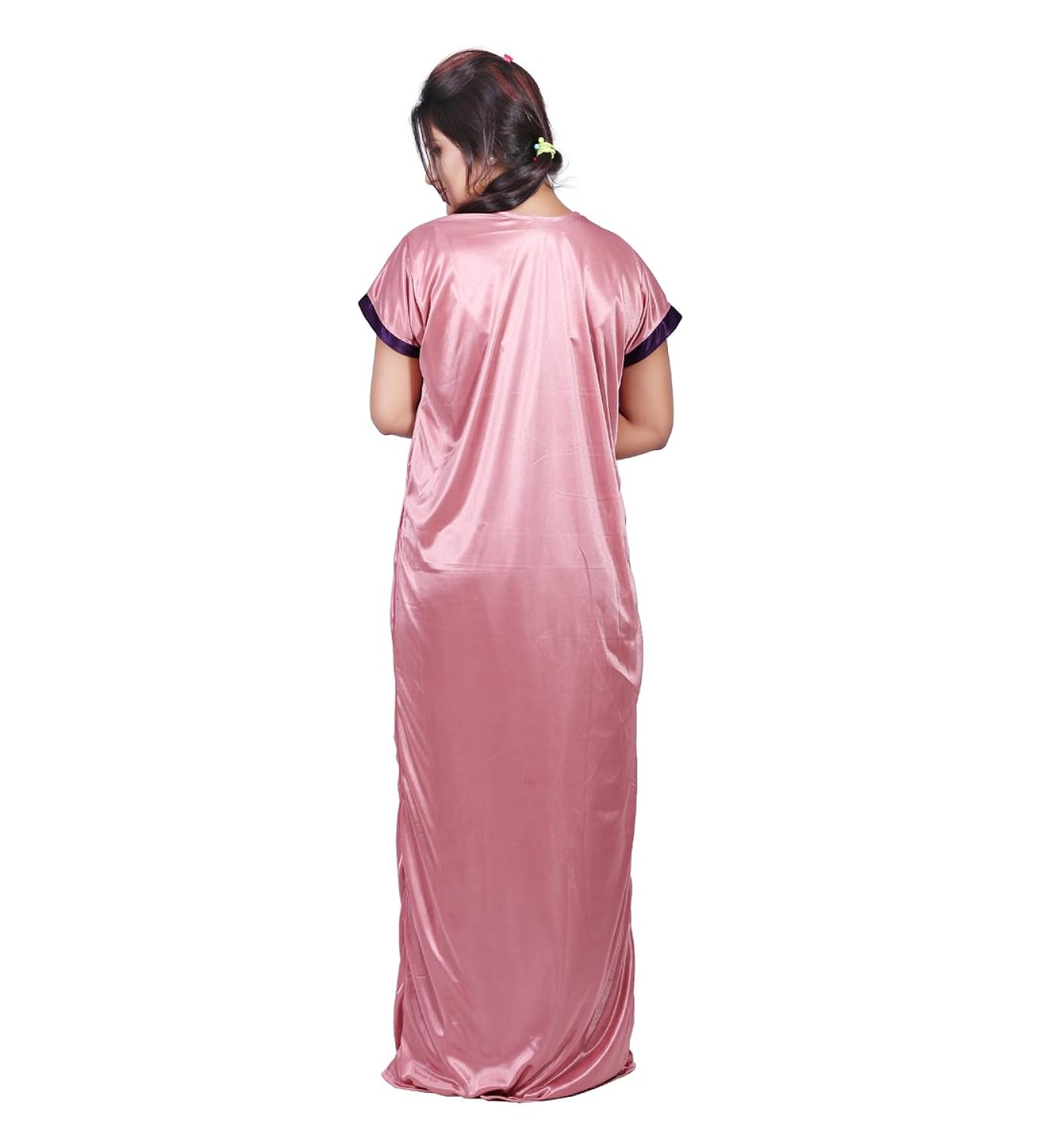 bailey women's satin combo of night dress (bailey0153_purple_free size)