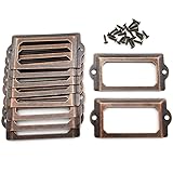 Antique Metal Name Card Frame, OZXNO 10-Pack