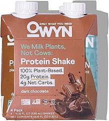 OWYN Dark Chocolate Plant Based Protein Shake 4pk, 11.15 FZ
