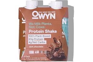 OWYN ONLY WHAT YOU NEED OWYN Dark Chocolate Plant Based Protein Shake 4pk, 11.15 FZ