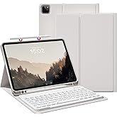 GKABXY Keyboard Case for iPad Pro 11 inch (4th/3rd/2nd/1st Gen) 2022/2021/2020/2018, Detachable Wireless Bluetooth Keyboard Case with Pencil Holder for iPad Pro 11", Auto Sleep/Wake (Gray)