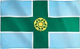 Runesol Derbyshire Flag 91x152cm 3x5ft 4 Grommets Eyelets Corner