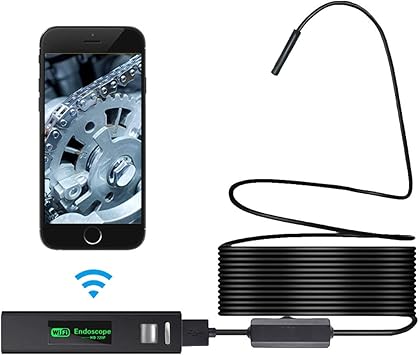 Amazon Co Jp 8ミリメートルワイヤレス工業用内視鏡カメラ 10p Hdリジッドwifiのボアスコープ検査カメラip68防水 互換性のあるandroidとiosのiphoneアプリ 8 Led スポーツ アウトドア