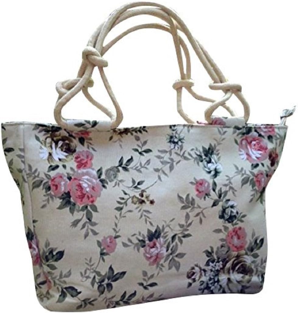 New Handbag Travel Bag Holdall Vintage Womens Floral Tote Retro Beach Hobo