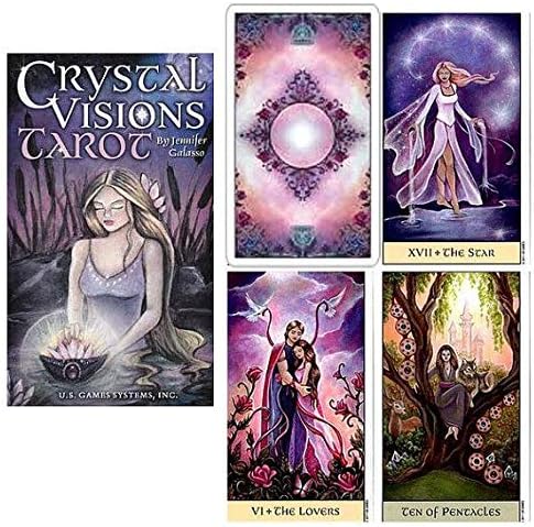 baken Psychic Medium Tarot Celtic Cross + Timing & Advice Cards. Crystal Visions Deck + Bonus 3 Crystal Recommendations! + Bonus Crystals 101 PDF